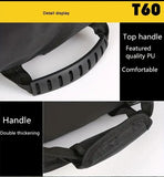 T60 Upgraded Sports Bag: Wet-Dry Separation + Independent Shoe Compartment, Large Capacity, Multiple Carry Options – A Must-Have for Travel./White characters on black background