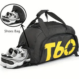 T60 Upgraded Sports Bag: Wet-Dry Separation + Independent Shoe Compartment, Large Capacity, Multiple Carry Options – A Must-Have for Travel./RED