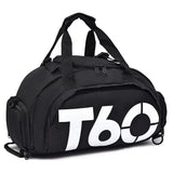 T60 Upgraded Sports Bag: Wet-Dry Separation + Independent Shoe Compartment, Large Capacity, Multiple Carry Options – A Must-Have for Travel./BLUE