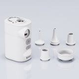 MINI Multifunctional Electric Air Pump, 3-in-1 Inflation Vacuum Camping Light, 11kPa Strong Pressure Quick Fill, 190g Lightweight Portable, USB-C Fast Charging Outdoor Essential.(WHITE)