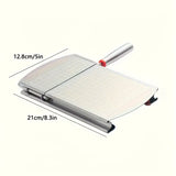 Stainless steel multi-function slicer, precise for even slicing, silicone suction cup for anti-slip stability, sharp blade for smooth cutting, a practical kitchen and baking tool