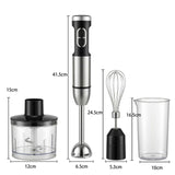 4-in-1 Hand Blender, Blends, Chops, Whisks, and Grinds All in One Machine, 25-Speed Adjustment with TURBO Boost, Splash-Proof and Easy to Disassemble and Clean – Your All-in-One Kitchen Partner.