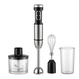 4-in-1 Hand Blender, Blends, Chops, Whisks, and Grinds All in One Machine, 25-Speed Adjustment with TURBO Boost, Splash-Proof and Easy to Disassemble and Clean – Your All-in-One Kitchen Partner.