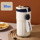 Smart Temp-Display Tumbler: 15.5oz Large Capacity, See the Temp, Enjoy Hot/Cold Freely – Just Right Every Sip/(WHITE)