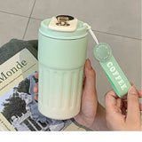 Smart Temp-Display Tumbler: 15.5oz Large Capacity, See the Temp, Enjoy Hot/Cold Freely – Just Right Every Sip/(Graduated powder)