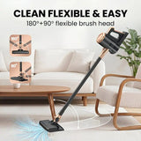 4-in-1 cordless vacuum cleaner, 50000RPM motor, 10000Pa suction, 180° rotating brush head, dual speed settings, lightweight and convenient./white