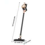 4-in-1 cordless vacuum cleaner, 50000RPM motor, 10000Pa suction, 180° rotating brush head, dual speed settings, lightweight and convenient./white
