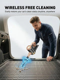 4-in-1 cordless vacuum cleaner, 50000RPM motor, 10000Pa suction, 180° rotating brush head, dual speed settings, lightweight and convenient./white