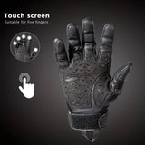 Full-Finger Multi-Functional Tactical Gloves, TPU Exoskeleton Impact Protection, Five-Finger Touchscreen Precision Control, Anti-Slip Wear-Resistant Palm, Essential for Outdoor Riding and Tactical Training./BLACK .XL code