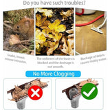 4 Flexible Aluminum Gutter Filters, Mesh Leaf Stop, Gutter Strainer, Leaf Guard, Gutter Cover to Protect Gutters from Leaves, 8 cm Diameter