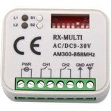 Remote Receiver for Garage Door 433 868 MHz RX Multi 300-900 MHz AC DC 9-30V Receiver with Remote Control