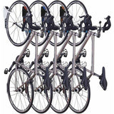 Bicycle Rack, Wall-Mounted Bicycle Rack with Rubber Coating, for 2 Bicycles, Wall-Mounted Bicycle Supports for Indoor and Outdoor Use