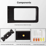 LED 7W 3000K IP65 Electrical Socket Light Post Terrace Outdoor Lighting Garden Lamp Black Warm White Design Waterproof Decorative Lighting IP65