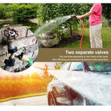 Double Washing Machine Faucet, Heavy Duty Brass 2 Way Y Garden Hose Tap Splitter for 3 4 Inlet Hoses, Outdoor Faucet