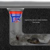 Shower Floor Drain, Backflow Preventer, Odor Proof, for Kitchen Bathroom Drain, Silicone, Quick Drain Valve, 5.3 x 5.3 cm