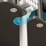 Electric Toothbrush Holder No Drilling Wall Mounted Space Saving Electric Toothbrush Holder Bathroom Accessories Grey 4 Cups