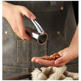 Nutcracker, Fits All Nuts, Minimal Effort to Crack Hard Shells, No Flying Shells and No Pinched Fingers, Silver