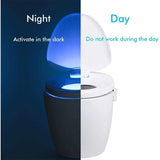 Toilet Light, LED Night Light for Toilet Bathroom PIR Sensor Detector 8 Color Changing Lighting, Only Activates in the Dark