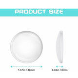 6 Pcs Wall Mounted Door Stopper, Self Adhesive Silicone Door Stopper, Strong Door Stop for Cabinet, Kitchen, Bathroom and Office Doors