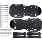 1 Pair Lawn Aerator, Lawn Scarifier Scarifier Spiked Shoes with Adjustable Straps, Universal Indoor and Outdoor, Black