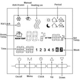 Digital Heating Thermostat 2-Wire Connection with Programming 6 Working Days and 2 Weekend Periods