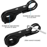 Bicycle Handlebar Extender, Multifunctional Double Bicycle Handlebar, Aluminum Alloy Bracket, Extension Frame, Flashlight Holder, 20 cm