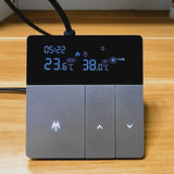 Smart Thermostat Heating Thermostat Electric Floor Heating Thermostat 16A WiFi Electric Floor Heating Thermostat Gray