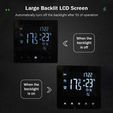 Smart Thermostat Temperature Controller for Electric Heating LCD Display Touch Screen Weekly Programmable Floor Heating Thermostats for Home Office