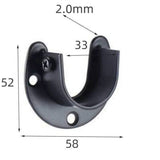 Stainless Steel U-Shaped Shower Curtain Rod Bracket 200KG