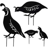Outdoor Metal Garden Decor, Quail Farm Garden Art Metal Statues Decor Garden Decoration Lawn Path Sidewalk Garden, European Retro Style
