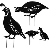 Outdoor Metal Garden Decor, Quail Farm Garden Art Metal Statues Decor Garden Decoration Lawn Path Sidewalk Garden, European Retro Style