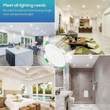 6 Pack Recessed LED Spotlight, 230V, 7W, Dimmable, Ip44. Recessed Spotlights for Bathroom and Kitchen, 3000K 4000K 6500K Recessed Spotlights, 68 mm