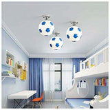 Football Ceiling Light, Children Room Chandelier, Indoor Lighting, Creative Personality Chandelier, Warm Lighting for Living Room, Dining Room, 20 cm