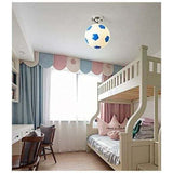 Football Ceiling Light, Children Room Chandelier, Indoor Lighting, Creative Personality Chandelier, Warm Lighting for Living Room, Dining Room, 20 cm