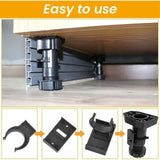 20 Pcs Furniture Leg Fixing Clips to Kitchen Plinth Clips Screw-on Plinth Clips Kickboard Clips Kitchen Plinth Fixing Clips with 40, 28 mm, 32 mm