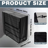 Adjustable, Waterproof, Dustproof Storage Cover for Folding Bed, Multi-Functional Indoor Outdoor Protective Cover, 99 x 38 x 114 cm