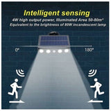 2 Pcs Outdoor Solar Light, Outdoor Solar Light with Motion Sensor, 360 Degree Outdoor Solar Spotlight, 1200mAh, Waterproof Outdoor Solar Garden