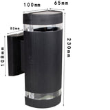 Outdoor Wall Light, up to 35W GU10, IP65 Waterproof Garden Light for Patio, Deck, Garden, Hallway, Balcony, Porch