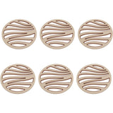 6 Pcs Stylish Insulated Heat Resistant Trivets Silicone PP Non-Slip Anti-Scald Placemats for Home Cafe Restaurant