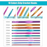 Crochet Hooks Set Knitting Needles Kit for Adult Beginners Knitting Tool Accessories with Mini Case