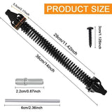 Spring Door Closer Adjustable Door Closer Outdoor Carbon Steel Spring Door Closer Screw Garden Door Closer for Household Gates Farm Fences, 14 Inch