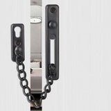 Door Chains, Anti-Theft Door Chain Lock, Reliable Stainless Steel Door Security Chain Door Latch Lock Ideal for Home Hotel, Black