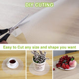 Non-Slip Drawer Liner, Non-Adhesive Eva Drawer Mat, Waterproof Transparent Fridge Mat Can Be Cut to Size for Kitchen Cupboard Shelf Drawer Protection