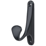 6 Pcs Wall Mounted Coat Hooks, Retro Coat Hooks, Wall Mounted Metal Hooks, Black Robe Hooks, Towel Hook, Hat Hook, Door Hook for Bathroom Kitchen