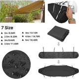 Protective Bag for Awning, Dustproof Protective Cover for Patio Awning, Black Storage Cover for Patio Awning, Waterproof Winter Protection, 3 m