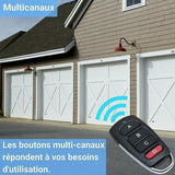 1 Pcs Universal Gate Remote Control, Garage Door Remote Control, 433.92 MHz, 4-Button Remote Controls, Fixed Code Duplicator