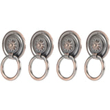 4 Pcs Antique Zinc Alloy Cabinet Door Handles Antique Bronze Hardware