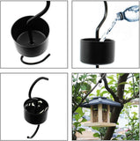 2 Pack Ant Moat for Hummingbird Feeders, Black