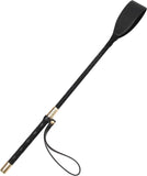 Riding Crop Horse Whip with PU Leather Slapper, Equestrian Crop for Horses Training, Black, 18 Inch
