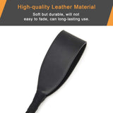 Riding Crop Horse Whip with PU Leather Slapper, Equestrian Crop for Horses Training, Black, 18 Inch